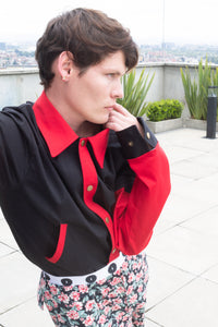 Chaqueta New Punk rojo intenso, de la marca de moda masculina más cool de Bogotá!