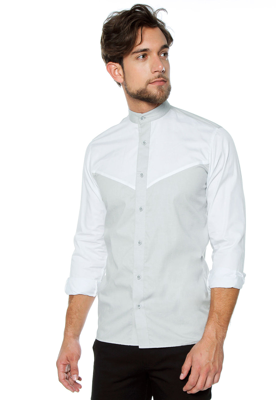 Modern Shirt Grey & White!
