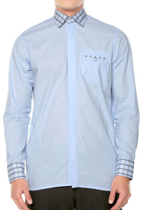 Camisa elegante azul para hombre"Exclusive feel", una de las camisas favoritas de los ejecutivos modernos en el 2023.