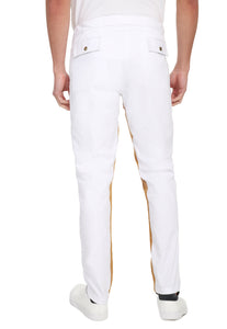 Pantalón Comfort Street style Blanco y mostaza Moda masculina hecha en Colombia