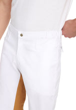 Cargar imagen en el visor de la galería, Pantalón Comfort Street style Blanco y mostaza Moda masculina hecha en Colombia