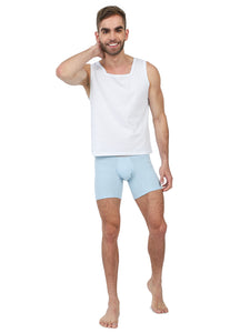 Boxers masculino en algodón 100% Azul claro - Gris de OSOP Mansion