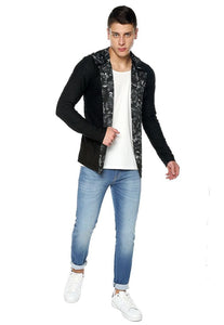 Worldcitizen multilook Cardigan "Tropical black and white Cardigan"